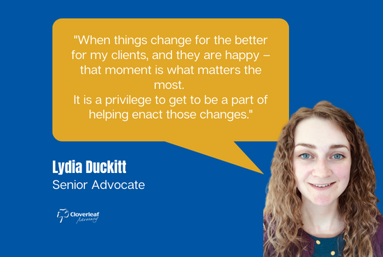 Why advocacy matters to me - Lydia Duckitt
