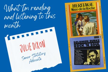 What I'm reading and listening to this month - Julie Dixon